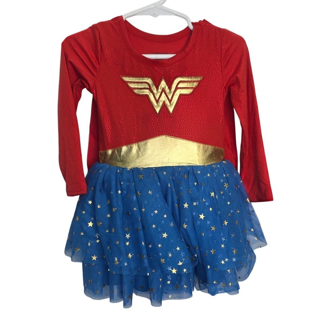 Wonder Woman Costume Dress 18M Toddler Tutu Detachable Cape Halloween Super Hero